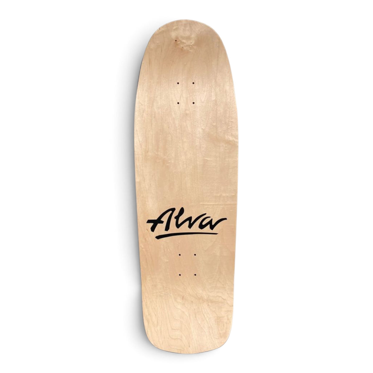 ALVA Double Diamond Pool Crusher Skateboard Deck - Orange w/ Aqua