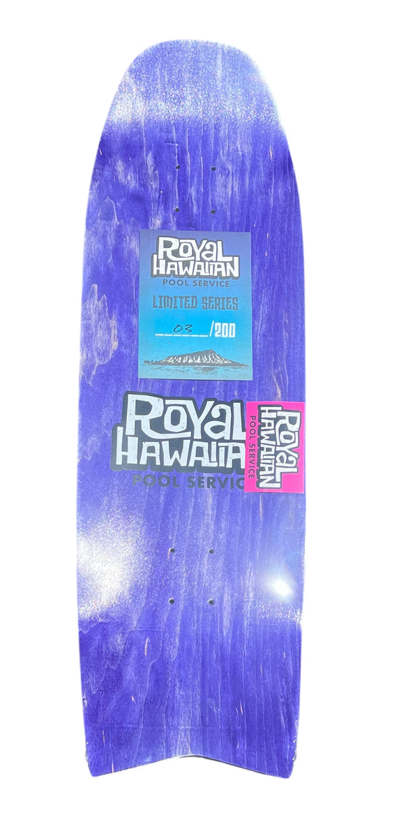 スケートボード  HAWAIIAN POOL SERVICE SMA Royal Hawaiian Pool Service Skateboard Deck Purple #3