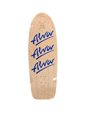 ALVA TRI LOGO Skateboard Deck -BLUE-