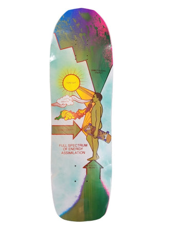Patines Americanos Full Spectrum skateboard deck shaped - WHITE