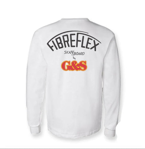 G&S Gordon and Smith FIBREFLEX T shirt LONG SLEEVE 2X LARGE - WHITE