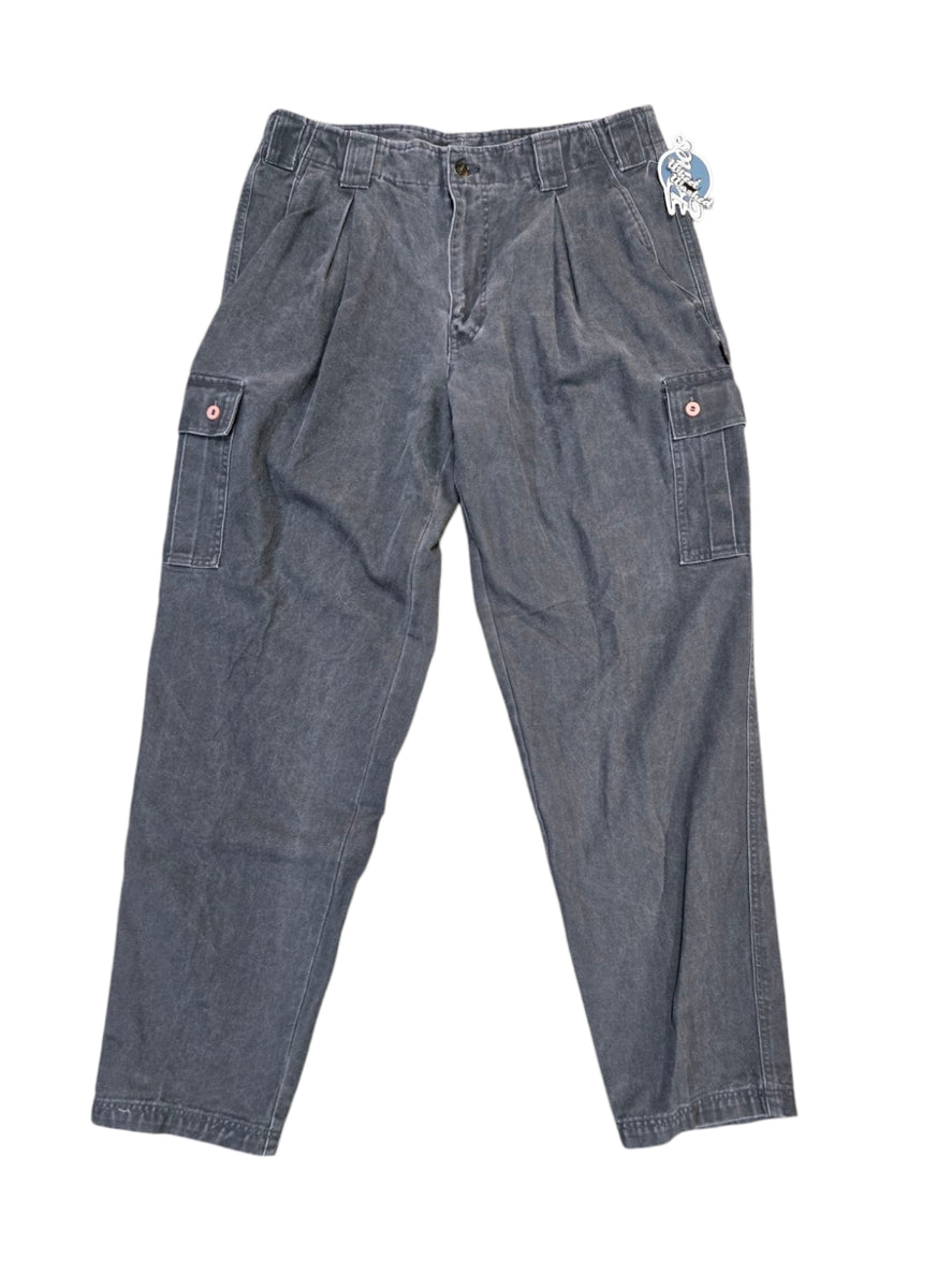【sullen】90s vintage baggy slacks grey 90s Style Jeans Men: Wide Leg Denim Trousers, Gray Baggy