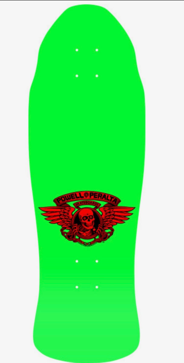 Powell Peralta Steve Caballero Street Bats Skateboard - LIME GREEN