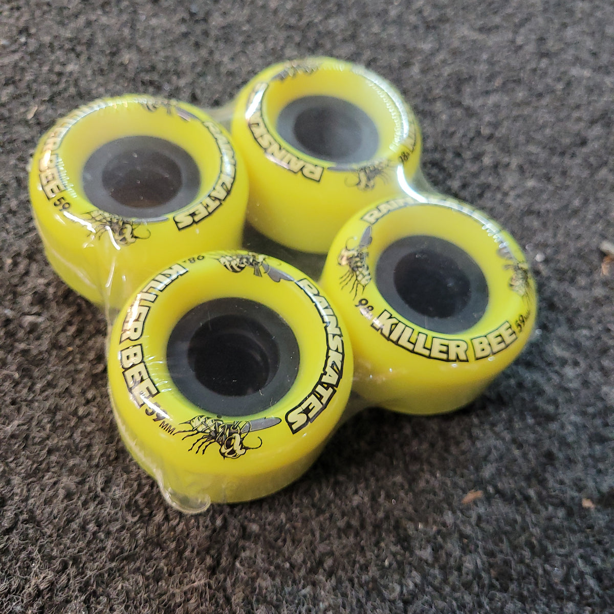 59MM Rainskates Killer Bees 98A - YELLOW – SK8supply.com