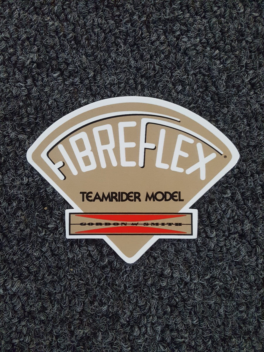 GORDON & SMITH 70’s Fibreflex 黒 G&S Gordon and Smith FibreFlex STICKER - GOLD Skateboard 70s
