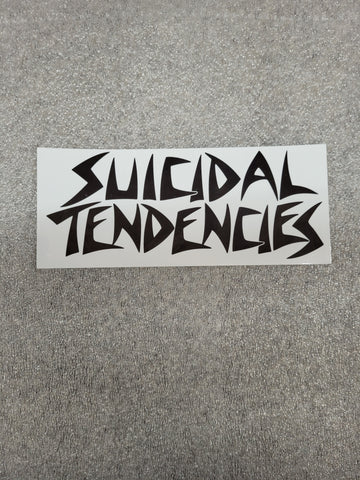 Dogtown SUICIDAL TENDENCIES Classic STICKER 6.5" - WHITE
