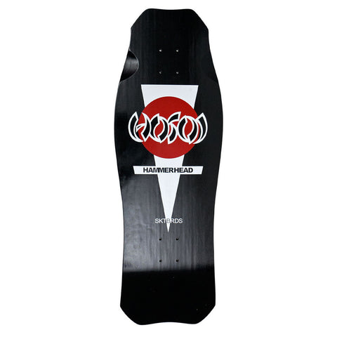 Hosoi Skateboards O.G. Hammerhead Oldschool reissue Deck BLK– 10.5 X 31