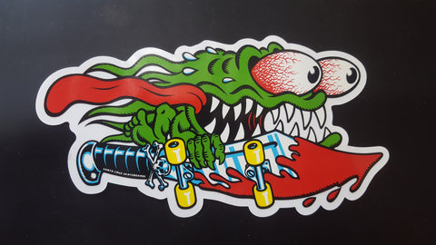Santa Cruz Classic SLASHER Skateboard sticker 6.5"