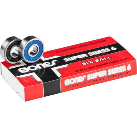 Bones® Super SWISS 6 ball ® Bearings (8 pack)