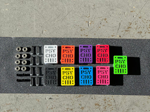 COMPLETE SKATEBOARD KIT: BEARINGS + 11" GRIP + 1/2" RISERS + HARDWARE