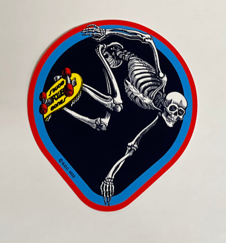 Powell Peralta Skater Skeleton Sticker