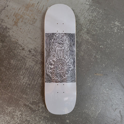 Sale - Scram PERELSON Skateboard deck - WHITE