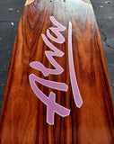 ALVA 78 LOST MODEL EXOTIC WOOD Skateboard reissue Deck - LAVENDER SILVER LOGO