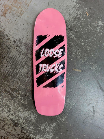 Sale - Scum Skates LOOSE TRUCKS Skateboard deck - PINK BLACK