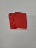 1/8" Soft Rubber Riser Pads - RED