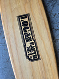 NOS VINTAGE 1970s Logan Earth Ski skateboard deck - FLAT TAIL OAK