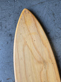 NOS VINTAGE 1970s Logan Earth Ski skateboard deck - FLAT TAIL OAK