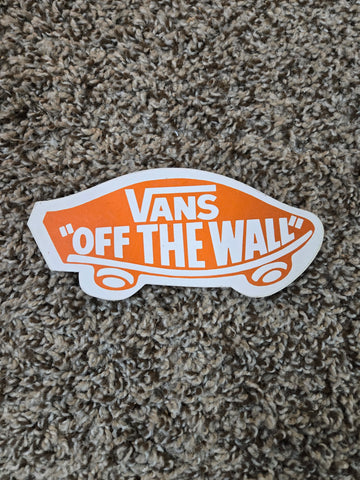 Vintage 80s VANS Off The Wall sticker - ORANGE