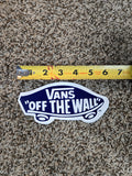 Vintage 80s VANS Off The Wall sticker - BLUE