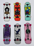 Classic 80s Skateboards sticker sheet (24 stickers) - LARGE SHEET