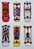 Classic 80s Skateboards sticker sheet (24 stickers) - LARGE SHEET