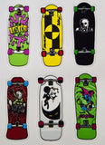 Classic 80s Skateboards sticker sheet (24 stickers) - LARGE SHEET