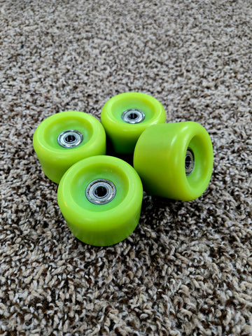 Vintage 80s Skateboard wheels BLANKS 60mm - GREEN