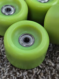 Vintage 80s Skateboard wheels BLANKS 60mm - GREEN