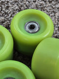 Vintage 80s Skateboard wheels BLANKS 60mm - GREEN