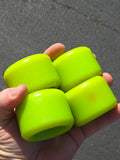 Vintage 80s Skateboard wheels BLANKS 60mm - GREEN