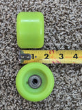 Vintage 80s Skateboard wheels BLANKS 60mm - GREEN