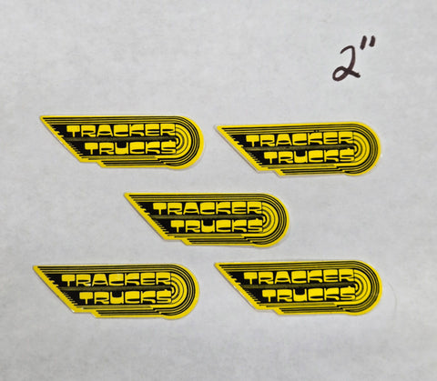 Vintage Tracker Wing Sticker Pack Yellow- Small 2" (5 pack)