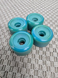 Vintage 80s Skateboard wheels BLANKS 60mm - BLUE/GREEN (1A)