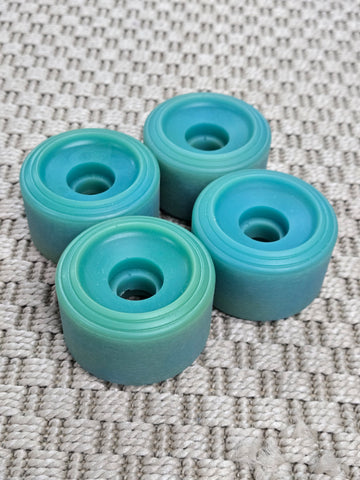 Vintage 80s Skateboard wheels BLANKS 60mm - BLUE/GREEN (3A)