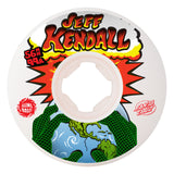 56mm Kendall End of the World Reissue Chubbies White 99a Slime Balls Skateboard Wheels