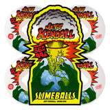 56mm Kendall End of the World Reissue Chubbies White 99a Slime Balls Skateboard Wheels