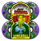 60mm Kendall End of the World Reissue OG Slime Purple 78a Slime Balls Skateboard Wheels