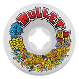 60mm Bullet Riot Vomits White 97a Slime Balls Skateboard Wheels