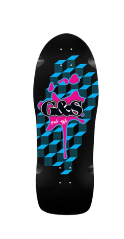 G&S 1984 Foiltail  Skateboard Reissue Deck- Black