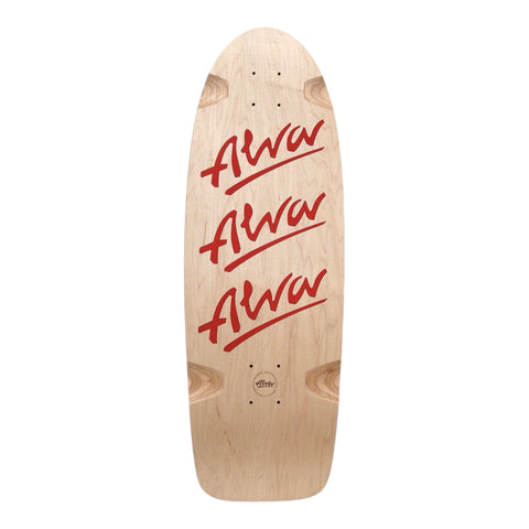 ALVA TRI LOGO Skateboard Deck -RED-