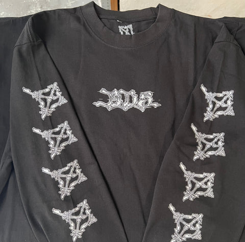 BDA Skateboard Wes Art Long Sleeve Shirt Black XL