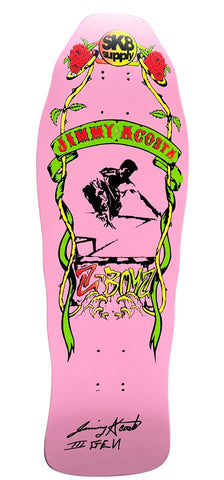 ~NEW~ SK8supply Jimmy Acosta Skateboard Deck - PINK