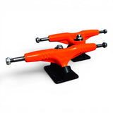 Orange Gullwing PRO 9” Skateboard Trucks with Black Base Plates