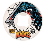 Natas 54mm Santa Cruz SlimeBalls Skateboard Wheels - WHITE