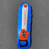 SK8supply CHAINSAW Limited Edition Skateboard Deck Blue / Orange