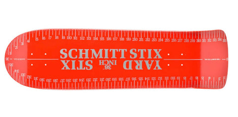 Schmitt Stix Yard Stick 36" Skateboard Deck RED