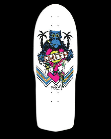 Madrid MIKE SMITH Ape reissue skateboard deck - WHITE