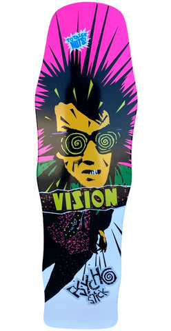 NEW 36” Long Vision Psycho Stick Skateboard - WHITE