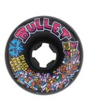 60mm Bullet Riot Vomits 97a Slime Balls Skateboard Wheels - BLACK