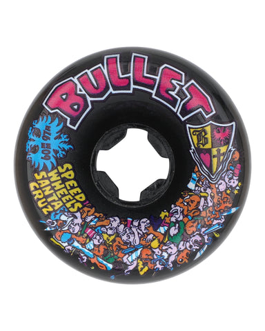 60mm Bullet Riot Vomits 97a Slime Balls Skateboard Wheels - BLACK